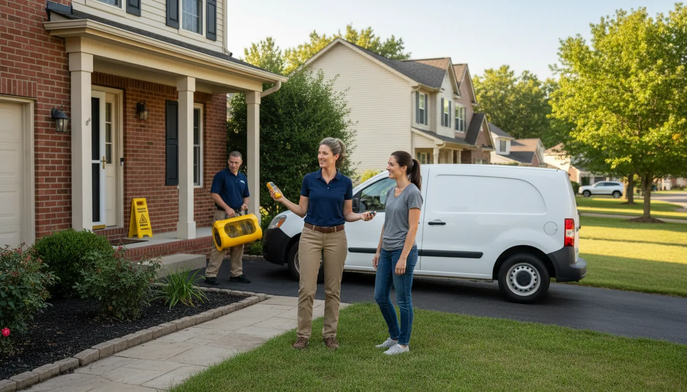 Residential water damage restoration in Woodsboro, TX